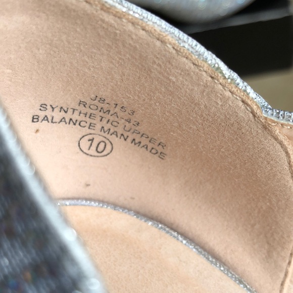 BLOSSOM COLLECTION heel shoe silver with glitters - Picture 3 of 8